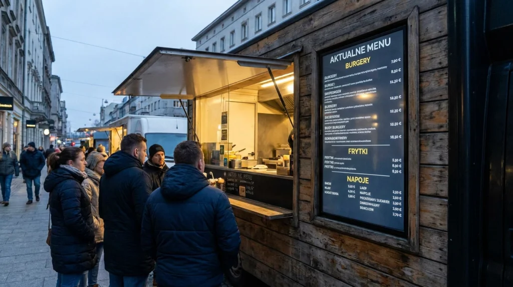 menu board zewnętrzny